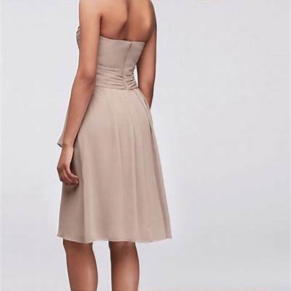 David’s Bridal Bridesmaid dress - style F14847 - size 12 - NEW w/tags - Malibu - Picture 7 of 10